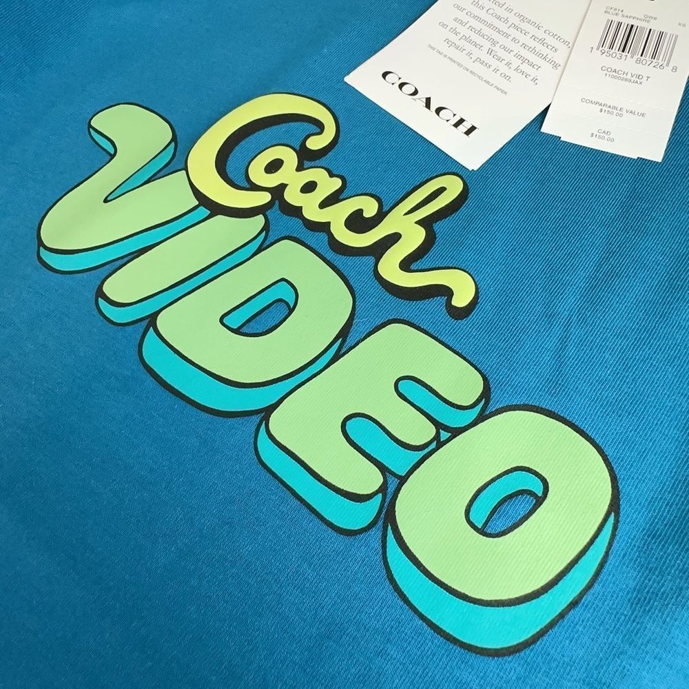 NWT Coach Video T‎ Shirt size XS - Picture 6 of 8